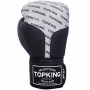 Top King "Full Impact Doble Tone" Боксерские Перчатки Тайский Бокс Silver-Black